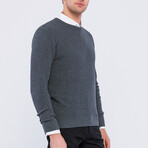 Men's Crew Neck Pullover // Anthracite Melange (S)