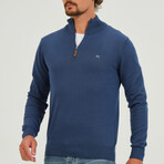 Half Zipper Pullover // Indigo (S)