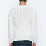 Crewneck Knit Pullover // White (S)