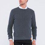 Men's Crew Neck Pullover // Anthracite Melange (S)