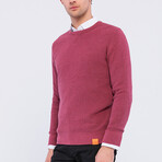 Men's Crew Neck Pullover // Red Melange (S)