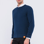 Men's Crew Neck Pullover // Navy Melange (S)