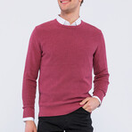 Men's Crew Neck Pullover // Red Melange (S)