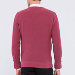 Men's Crew Neck Pullover // Red Melange (S)