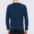 Men's Crew Neck Pullover // Navy Melange (S)