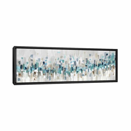 Blue Staccato by Katrina Craven (12"H x 36"W x 1.5"D)