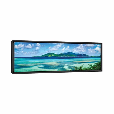 Islands In The Sea, Leinster Bay, U.S. Virgin Islands by Panoramic Images (12"H x 36"W x 1.5"D)