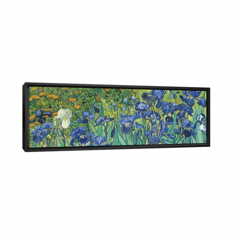 Irises, 1889 by Vincent van Gogh (12"H x 36"W x 1.5"D)