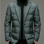 LAYERED BLAZER // GRAY (3XL)