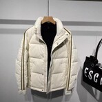 RACING STRIPE PUFFER // CREAM (L)