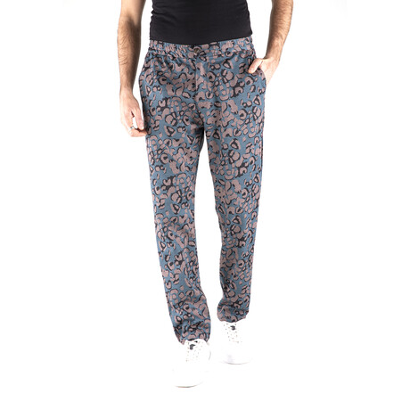 The Executive Jogger // Cheetah // Teal + Mauve (S)