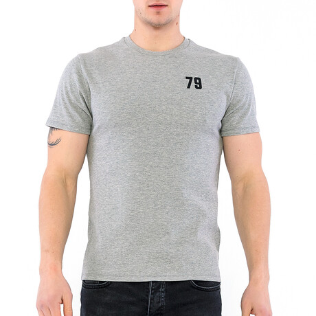Numeral Logo Crew Neck // Gray Melange (S)