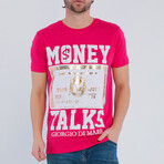 Graphic Tee // Money Talks // Pomegranate (S)