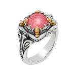 Gen K Sterling Silver + 18K Yellow Gold Tulite Doublet Ring // Ring Size: 8 // New