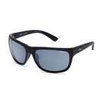 Revo // Unisex Enzo Polarized Sport Wrap Sunglasses // Matte Black + Smoky Green // New