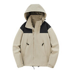 Hooded Jacket // Khaki + Black (M)