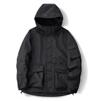 Utility Hooded Jacket Jacket // Black (M)