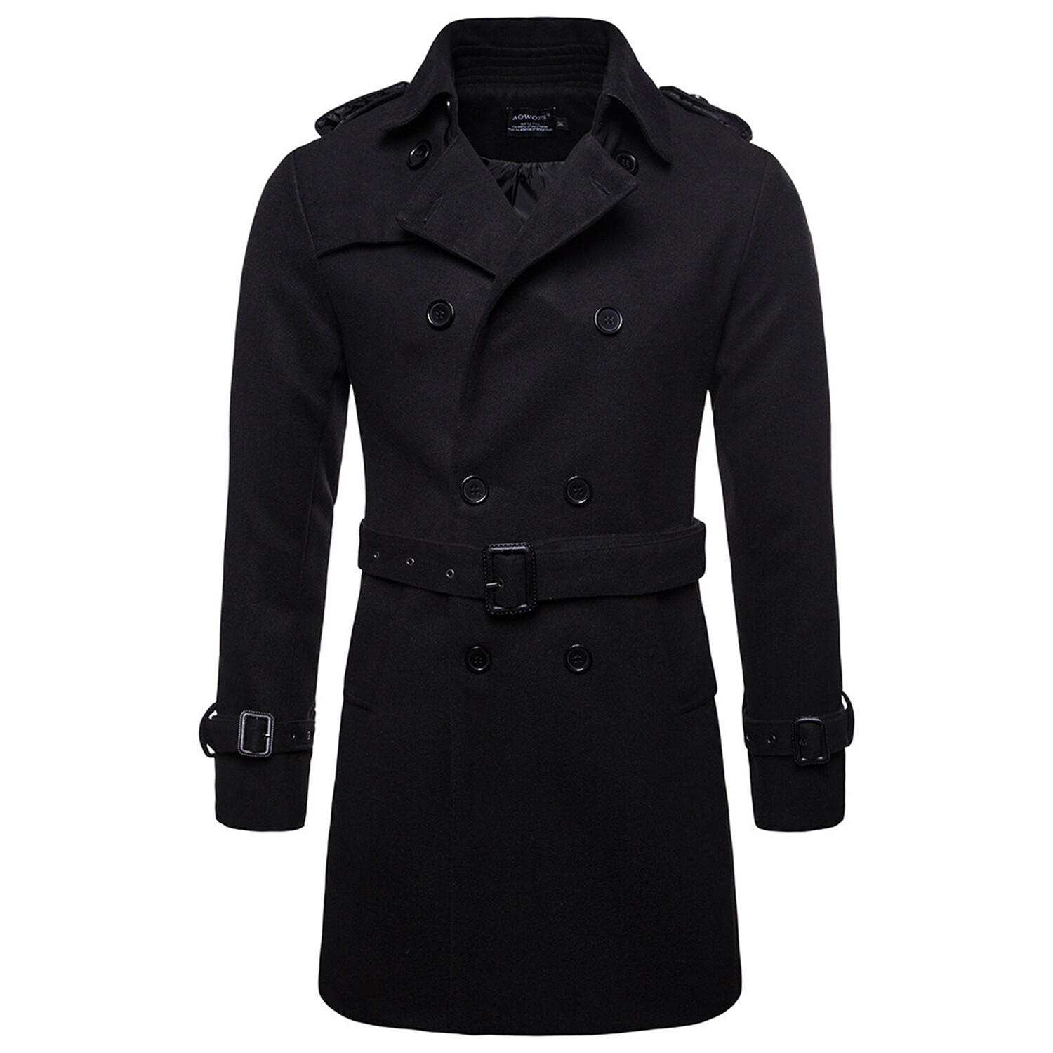 Refined Trench Peacoat // Black (XS) - Celino Peacoats - Touch of Modern