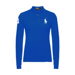 Long Sleeve Big Pony Polo Shirt // Royal Blue (2XL)