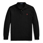 Long Sleeve Polo Shirt // Black (2XL)