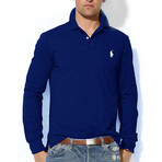 Long Sleeve Polo Shirt // Royal Blue (S)