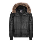 Faux Fur Parka // Black (S)