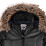 Faux Fur Parka // Black (S)