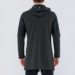 Zip Snap Accent Jacket // Olive + Black (S)