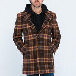 Plaid Coat // Brown (S)