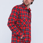 Men's Jacket // Plaid Red (S)