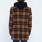 Plaid Coat // Brown (S)