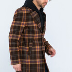 Plaid Coat // Brown (S)