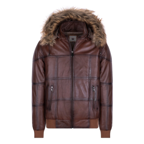 Faux Fur Parka // Brown (S)