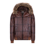 Faux Fur Parka // Brown (S)