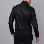 Fencing Leather Jacket // Black (S)