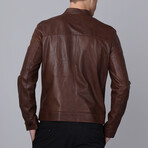 Racer Leather Jacket // Chestnut (S)