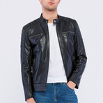 Leather Racer Jacket // Black (S)