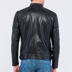 Leather Racer Jacket // Black (S)