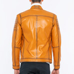 Leather Utility Jacket // Camel (S)