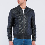 Leather Quilted Jacket // Black (S)