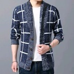 SHAWL COLLAR CARDIGAN // DARK GRAY (L)