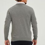 Contrast Logo Crew Neck Sweater // Anthracite (S)