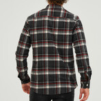 Men's Shirt Jacket // Black/Red (S)