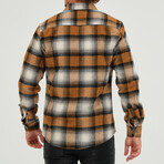 Men's Shirt Jacket // Brown/Black (S)