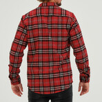 Men's Shirt Jacket // Red/Black (S)