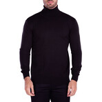 Men’s Essential Turtleneck Sweater // Black (2XL)