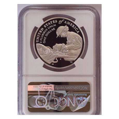 2022 W Purple Heart Proof Dollar  NGC Proof Ultra Cameo # 003
