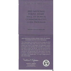 2022 W National Purple Heart Hall of Honor Commemorative Proof Silver Dollar