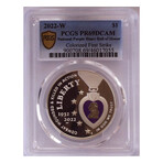 2022 W Purple Heart Proof Dollar  PCGS Proof 69 DCAM # 055