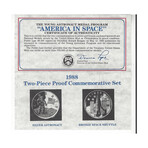 1988 P America In Space 2-Coin Set